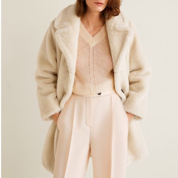 mango teddy coat